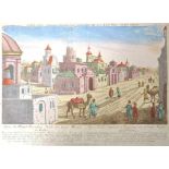 Indien. 7 Ansichten. a) "Agra Ville Capitale et Residence du Grand Mogol aux Indes." kol.