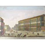 Rom Leizelt, Balthazar Frederic, Mitte 18. Jahrhundert "Palais Corsini", koloriert, Bl.: 31 x 41 cm,