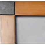Biedermeierrahmen, 2. H. 20. Jh., 5 cm Holzleiste, poliert, schwarz polierte, aufgesetzte Ecken,