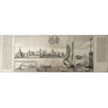 Emden. Ansicht. "Embden." Kupferstich von J. Peeters, um 1680. 16 x 35 cm (Darstellung), ca. 16,5