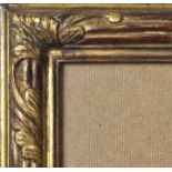 5 cm Holzleiste, Stuckauflage, vergoldet, berieben Falzmaß 39,5 x 32,2 cm, lichtes Maß 38 x31 cm