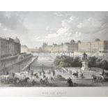 Paris. 44 Ansichten. a) "Paris. Die Haupt Stadt in Franckreich". Kupferstich von Gabriel Bodenehr um