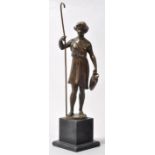 Hubert, Raphael(?). 1884-1975 Frankreich antikisierende Frauengestalt mit Amphore. Bronze,