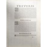 Trier. - Koblenz. - Rothenburg. Drei Ansichten auf einem Blatt. "... civitatis Trevirensis ...