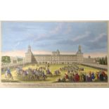 Madrid "A View of the Royal palace of his Catholick Majesty the King of Spain, Madrid", koloriert,