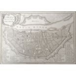 Köln. Grundriss. "A Plan of the City of Cologn". Kupferstich bei J. Stockdale, 1800. Ca. 17 x 24