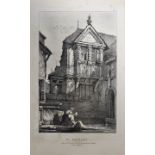 Rhein. Neun Ansichten. a) "At Boppart," Lithographie. London, Ackermann 1833. 19,8 x 12,6 cm (