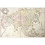 Asien. 5 Karten. a) "Asia." kol. Stahlstichkarte (?) bei W. Faden. 1808. 53,1 x 67,1 cm (Pl). 56,1 x