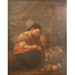 Murillo, Bartolomé Esteban. 1618-1682 Sevilla, Kopie nach Die kleine Obsthändlerin. Öl auf Leinwand,