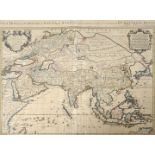 Asien. 5 Karten. a) "L'Asie Diuisée en ses Empires, Royaumes, et Estats." kol. Kupferstichkarte