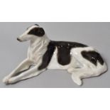 Windhund Barsoi, Selb, Rosenthal, um 1920 Modell Max Valentin 1913. Porzellan, Unterglasurdekor.