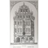 Heidelberg.Neun Ansichten. a) "Heidelberg. Hotel du Chevalier. The Knight Hotel." Lithographie von