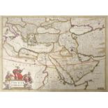 Vorderasien. 3 Karten. a) "Turcicum Imperium." kol. Kupferstich. 45,7 x 55,9 cm (Pl). 52 x 61 cm (