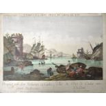 Cadiz Leizel, Balthasar Frederic 1727-1802 "Prospect von dem Seehaven zu Cadix / Vue du Port de