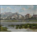 Anders, Ferdinand Max. 1873 Jänkendorf bei Niesky-1946 Dresden Ansicht von Pirna mit Festung