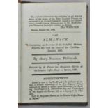Newman, Henry: An Almanack: Containing an Acoount of the Coelestial Motions, Aspects & c. For the