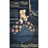 Oppenheim, Louis. 1879-1936 Plakat "Dame und Heim. Ausstellung für Mode und Innendekoration/