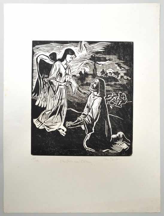 Schubert, Otto. 1892 Dresden - 1970 Konvolut. 8 Bll. Darstellungen zum Neuen Testament und Heiligen: - Image 2 of 4