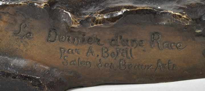 Bofill, Antoine. 1875-1939 Barcelona"Le Dernier d'une Race" (Indianer auf Pferd). Bronze, patiniert, - Bild 2 aus 2
