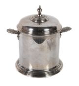 An Italian silver coloured ice bucket and cover by Ricci & C., Alessandria, 1944-68 .800 standard,