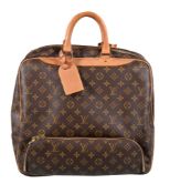 Louis Vuitton, Evasion, a monogrammed leather weekend/sports bag, with double leather handles and