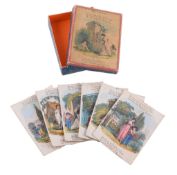 [Children's poetry] My Sister, a poem on six printed hand coloured cards, each with a boy and his