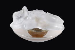 Lalique, Flacon Collection, Aphrodite, 2009, a clear and frosted glass scent bottle, limited