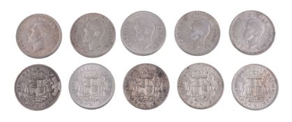 George VI, Crowns 1937 (10) (S. 4078). Good very fine and better (10)