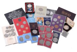 Elizabeth II, Royal Mint proof year sets (2) 1970, 1981; plastic set 1953; Falklands, silver proof