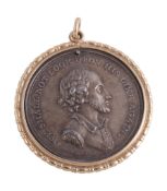 William Shakespeare, silver medal for the Shakespeare Jubilee of 1769 by Westwood of Birmingham,