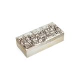 A Dutch silver rectangular jewellery box, maker's mark HH (not traced), 1814-1953 2nd standard (.