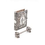 A Continental silver prayer book cover, sponsor's mark for Edwin Thompson Bryant, import mark for