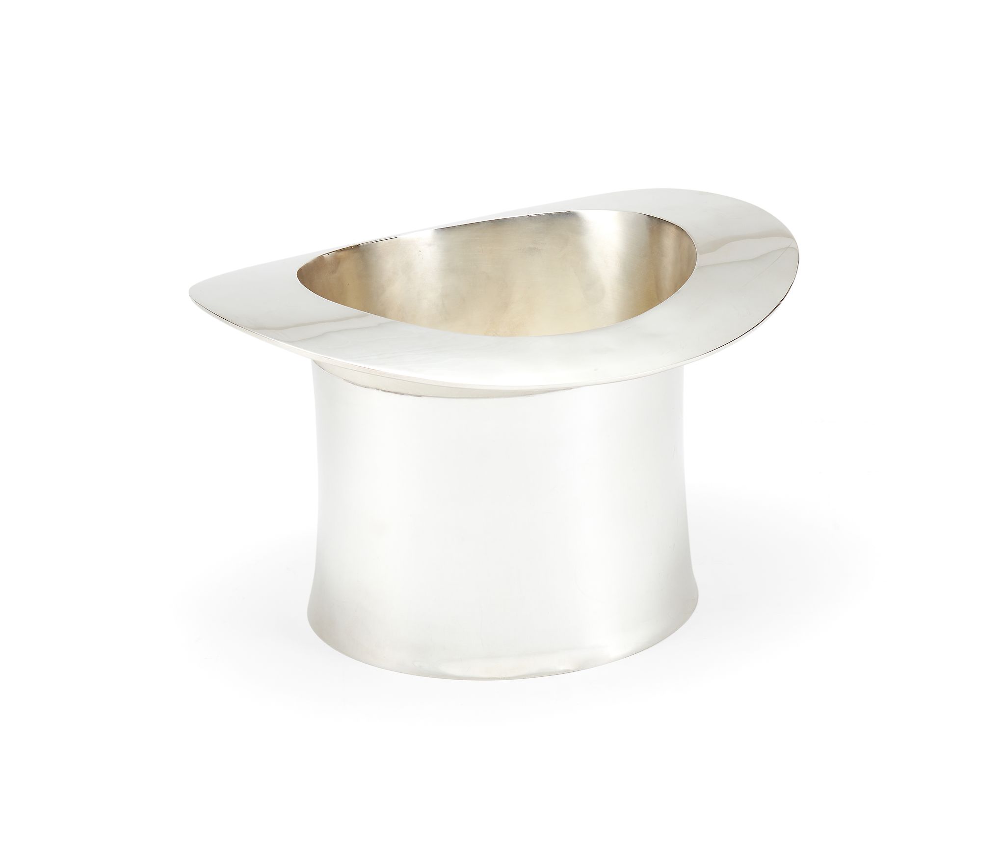 Asprey, an electro-plated novelty champagne bucket, circa 1989, stamped Asprey , in the form of a