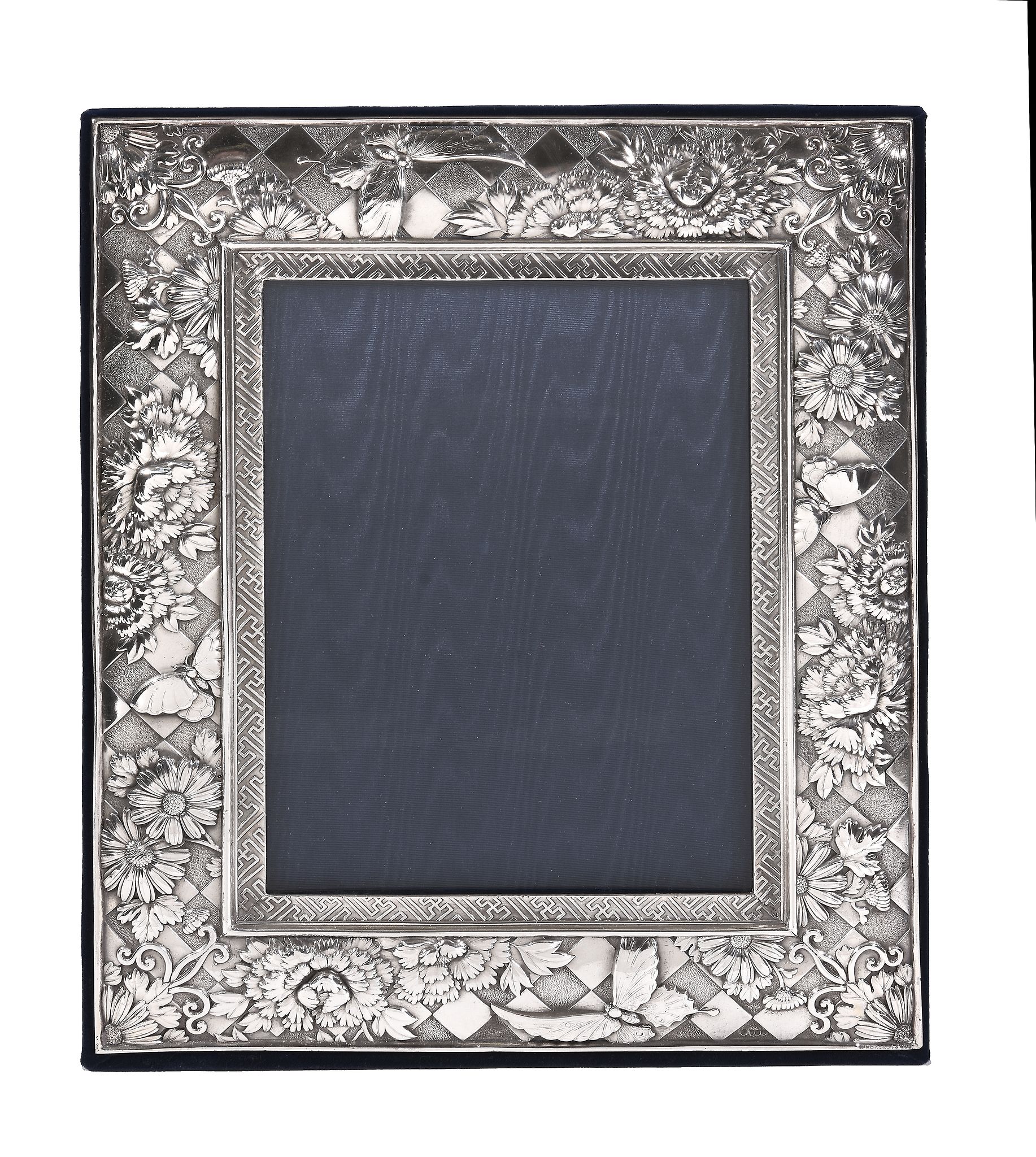 Asprey, a Britannia standard silver mounted rectangular photograph frame by Asprey Plc, London