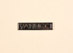 Ω Vanucci, four boxes and a coconut bowl, variously veneered in mother of pearl, brown shell,