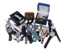 A collection of assorted watches, to include examples by Accurist, Boss, Citizen, Rotary and Timex.