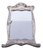 An American Art Nouveau silver mounted dressing table mirror by Dominick & Haff, New York, circa