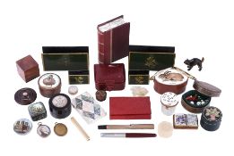 Ω A collection of objects, mainly 20th century, including: a Victorian mother of pearl and
