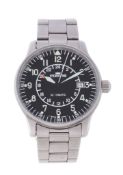 Fortis, Fleiger GMT, ref. 596.10.148, a stainless steel bracelet wristwatch, circa 2000, automatic