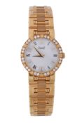 Ω *** Piaget, Dancer, ref. 80564 K 81, a lady's 18 carat gold and diamond bracelet wristwatch, no.