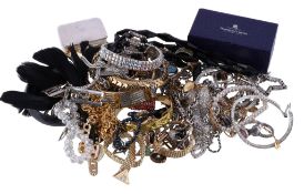 A collection of costume jewellery , to include various necklaces; rings; bracelets; and other items