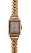 Rotary, a lady's 9 carat gold wristwatch, hallmarked London 1953, manual wind movement, 15 jewels,