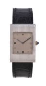 Boucheron, a lady s 18 carat white gold wristwatch, no. 17761, import mark for London 1972, manual