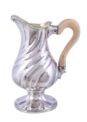 Ω A late 18th century Belgian silver baluster milk jug by Remy-Joseph Renier, Liege 1784-92,