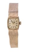 Tissot, a lady's 9 carat gold bracelet wristwatch, no. 78200 import mark for London 1972, manual