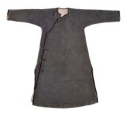 A Chinese woman's winter under robe , circa 1890-1900, padded with raw silk or cotton and then