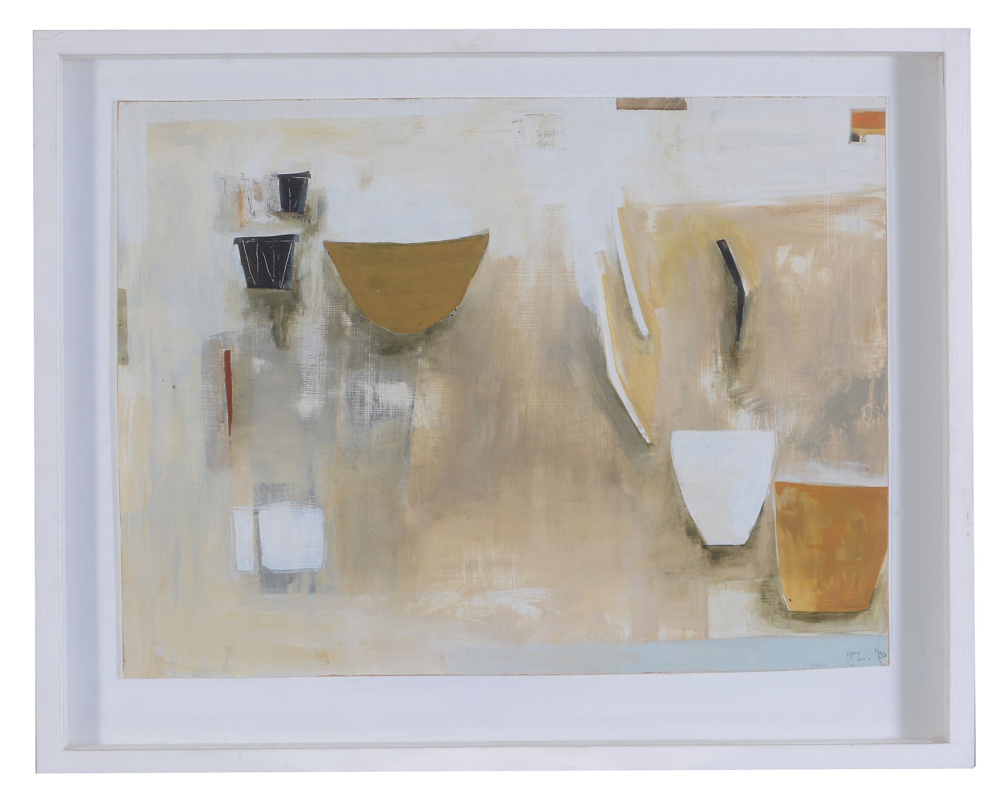 δ Ffiona Lewis (British b.1964) - Still Life Floating W. Brush Oil on board Signed with initials - Image 2 of 3