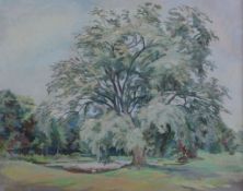 δ David Rolt (British 1916-1985) - The Woodside Willow Oil on canvas 72 x 91.5cm (28 3/8 x 36in.)