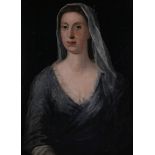 British School (19th century) - A portrait of a lady Oil on canvas 76 x 64cm (30 x 25 1/4in.)