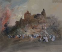 Hercules Brabazon Brabazon The village fete Watercolour and bodycolour... Hercules Brabazon Brabazon